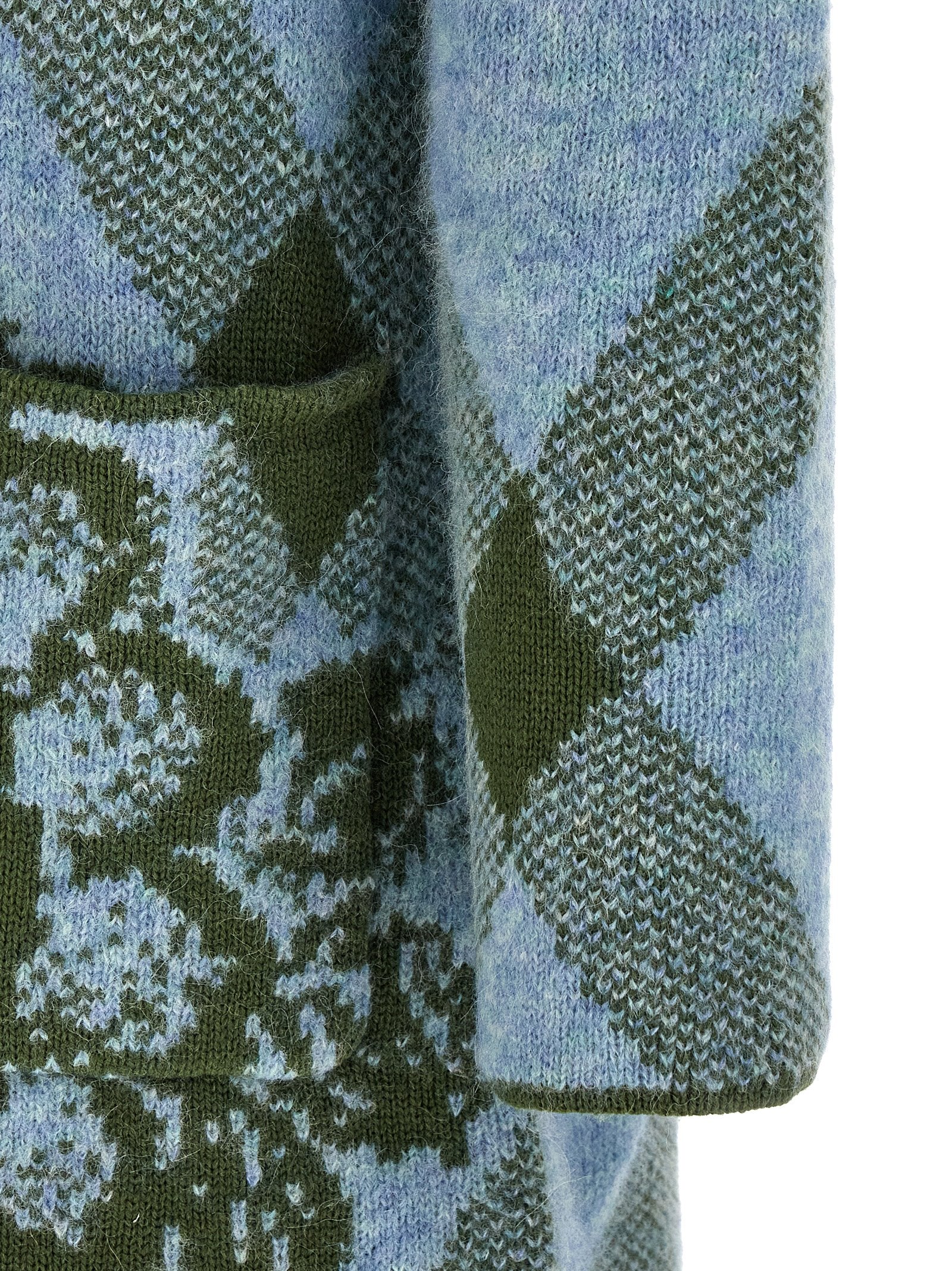 Dries Van Noten Patchwork Intarsia Cardigan