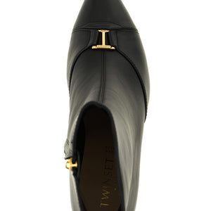 Twin Set Logo Ankle Boots