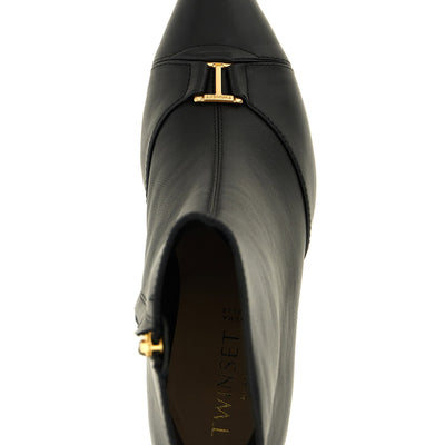 Twin Set Logo Ankle Boots