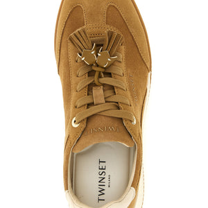Twin Set Suede Sneakers With Tassels