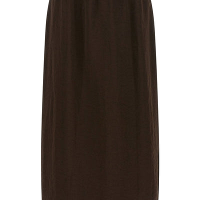 Twin Set Satin Froissé And Lace Skirt