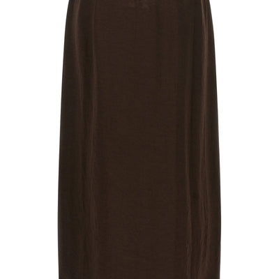Twin Set Satin Froissé And Lace Skirt