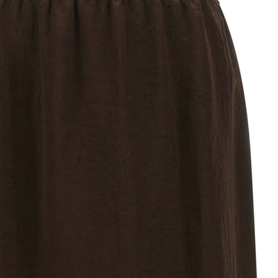 Twin Set Satin Froissé And Lace Skirt
