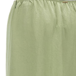 Twin Set Satin Froissé And Lace Skirt