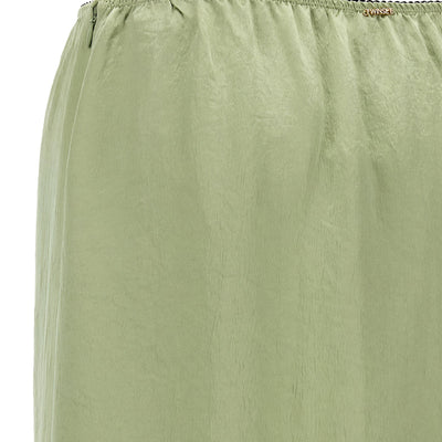 Twin Set Satin Froissé And Lace Skirt