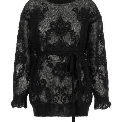 Twin Set Jacquard Yarn Sweater