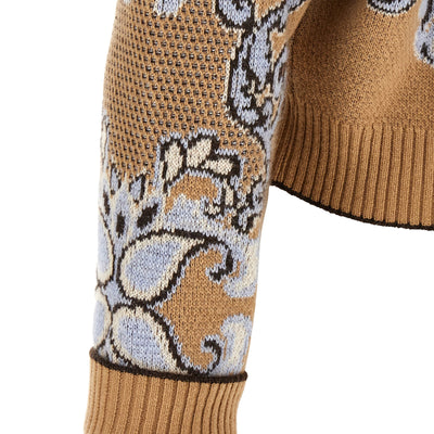 Twin Set Jacquard Wool Blend Sweater