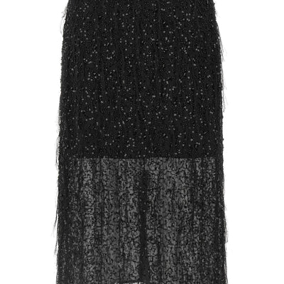 Twin Set Sequin Embroidery Skirt