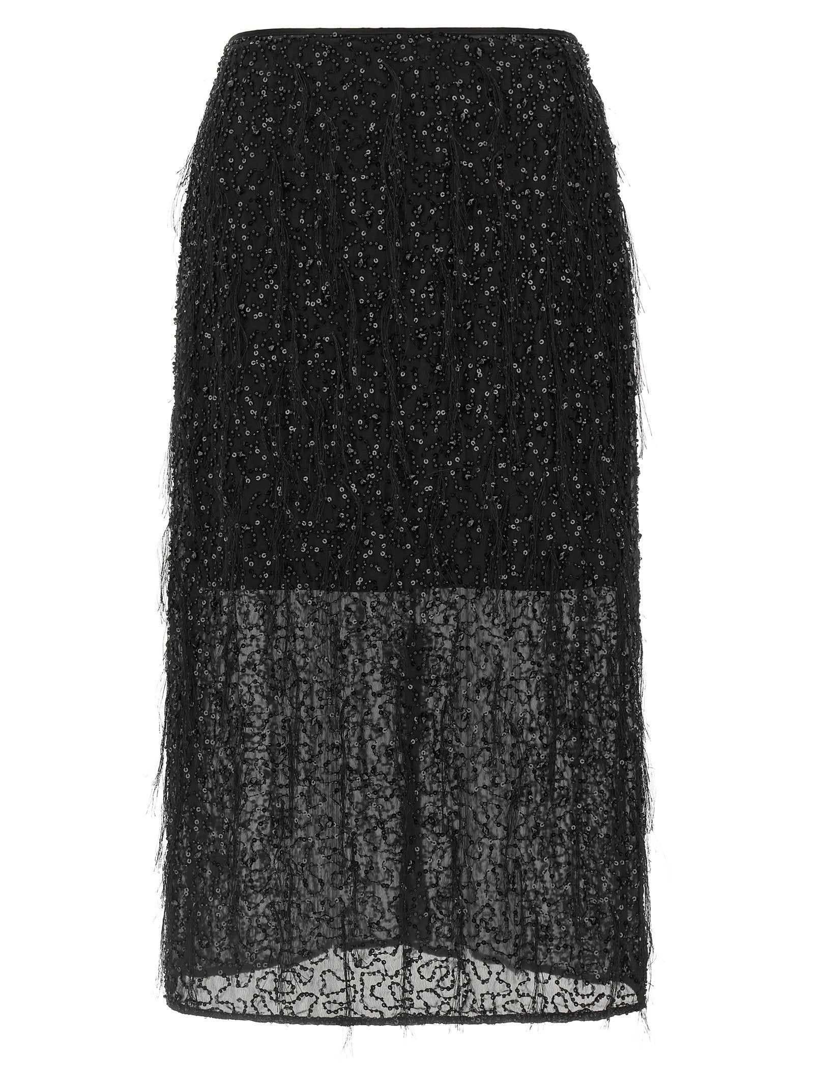 Twin Set Sequin Embroidery Skirt