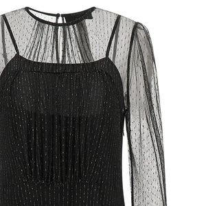 Twin Set Lamé Thread Dress