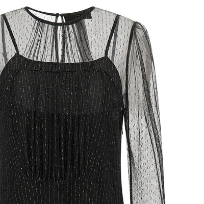 Twin Set Lamé Thread Dress
