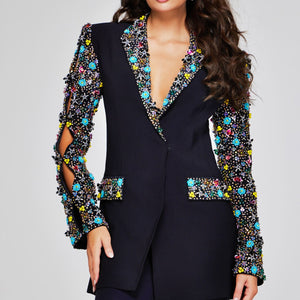 Jovani 26304 Long Sleeve Formal Blazer Pant Suit