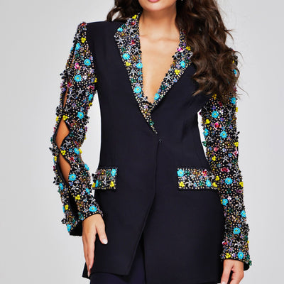 Jovani 26304 Long Sleeve Formal Blazer Pant Suit