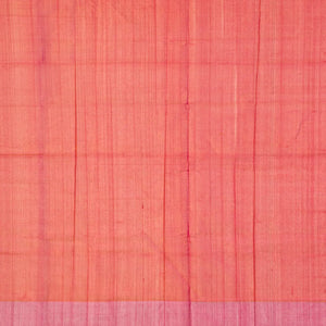 Purple Handloom Uppada Plain Silk Saree With Red Border
