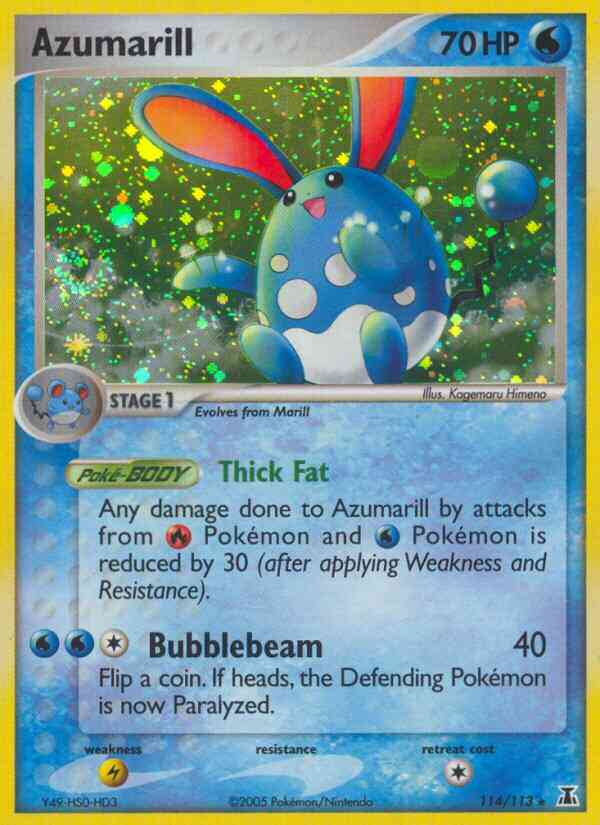 Azumarill - 114/113 - Rare Holo [ex11-114] [Holo]