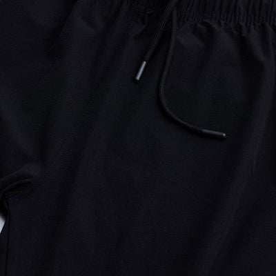 Black Relaxed Fit Parachute Pants