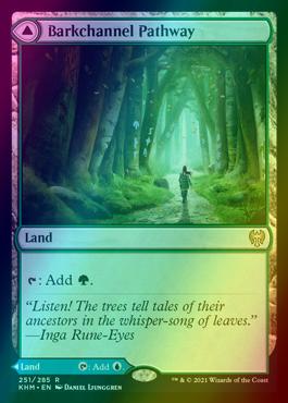 Barkchannel Pathway // Tidechannel Pathway [251] [Kaldheim] [Foil]