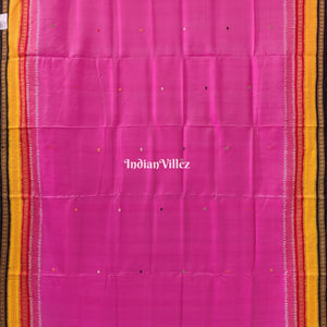 Pink Kathiphera Odisha Ikat Khandua Silk Saree