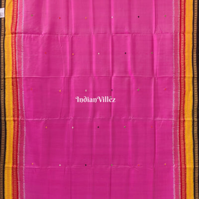 Pink Kathiphera Odisha Ikat Khandua Silk Saree