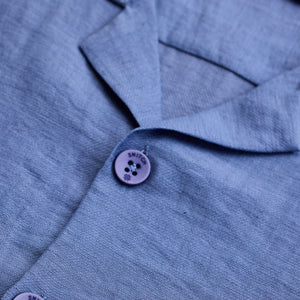 Blue Box Fit Linen Blend Shirt