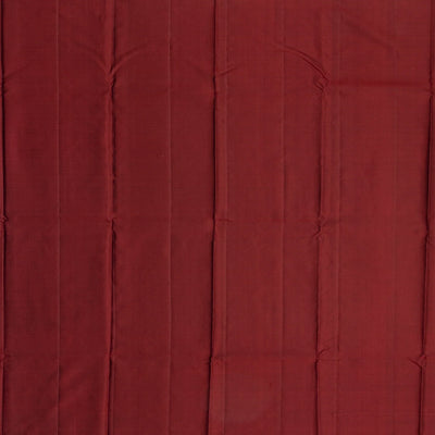 Maroon Handloom Kanchipuram Silk Saree With Bird Buttas