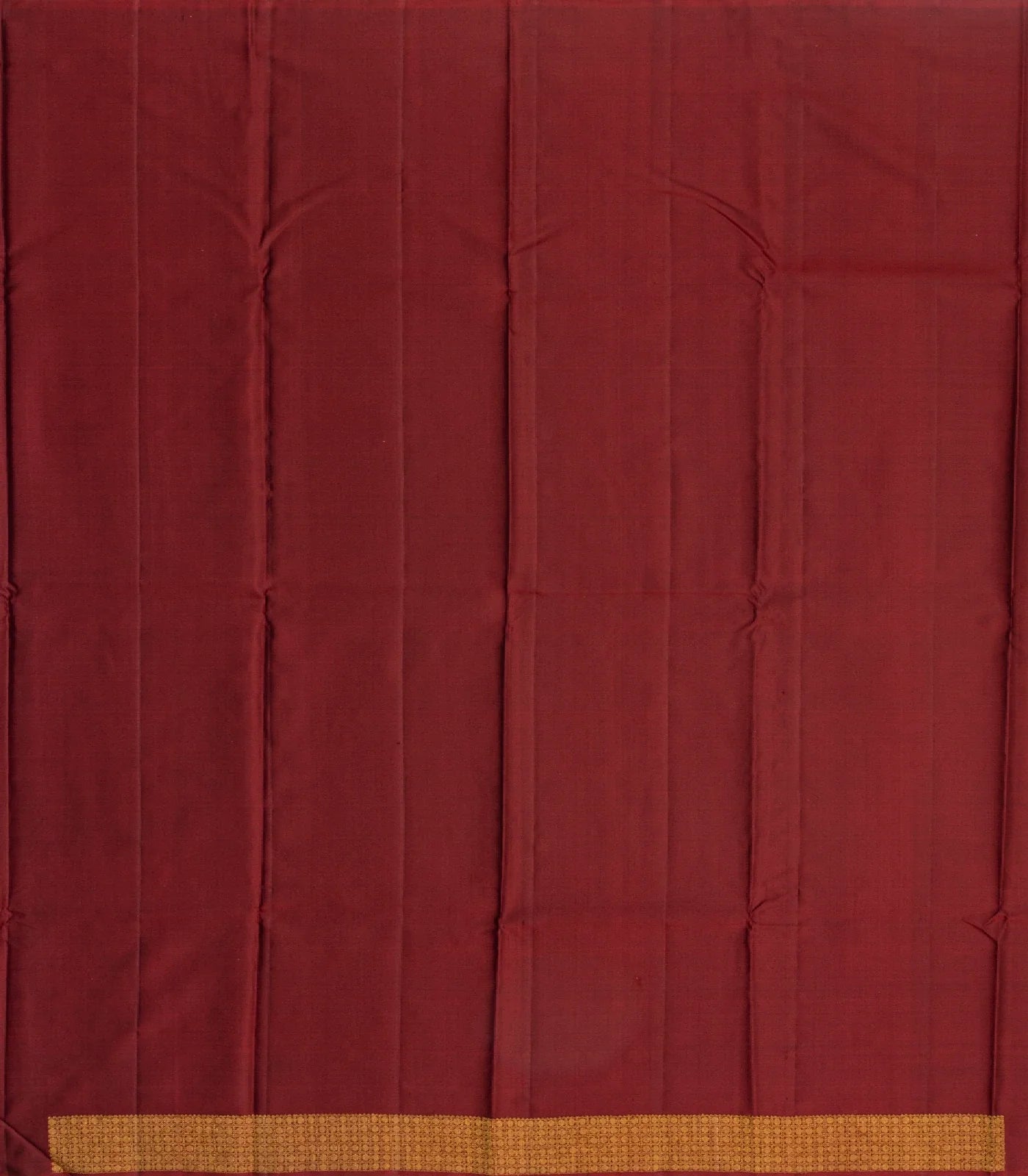 Maroon Handloom Kanchipuram Silk Saree With Bird Buttas