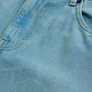 Light Blue Distressed Baggy Fit Jeans