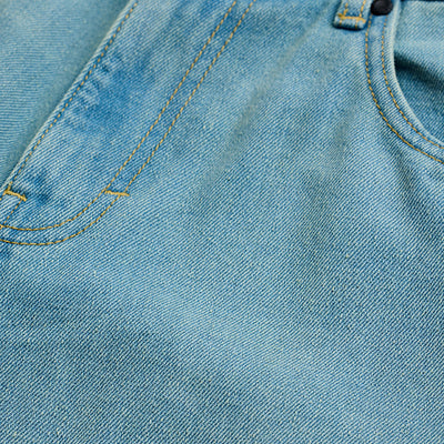 Light Blue Distressed Baggy Fit Jeans