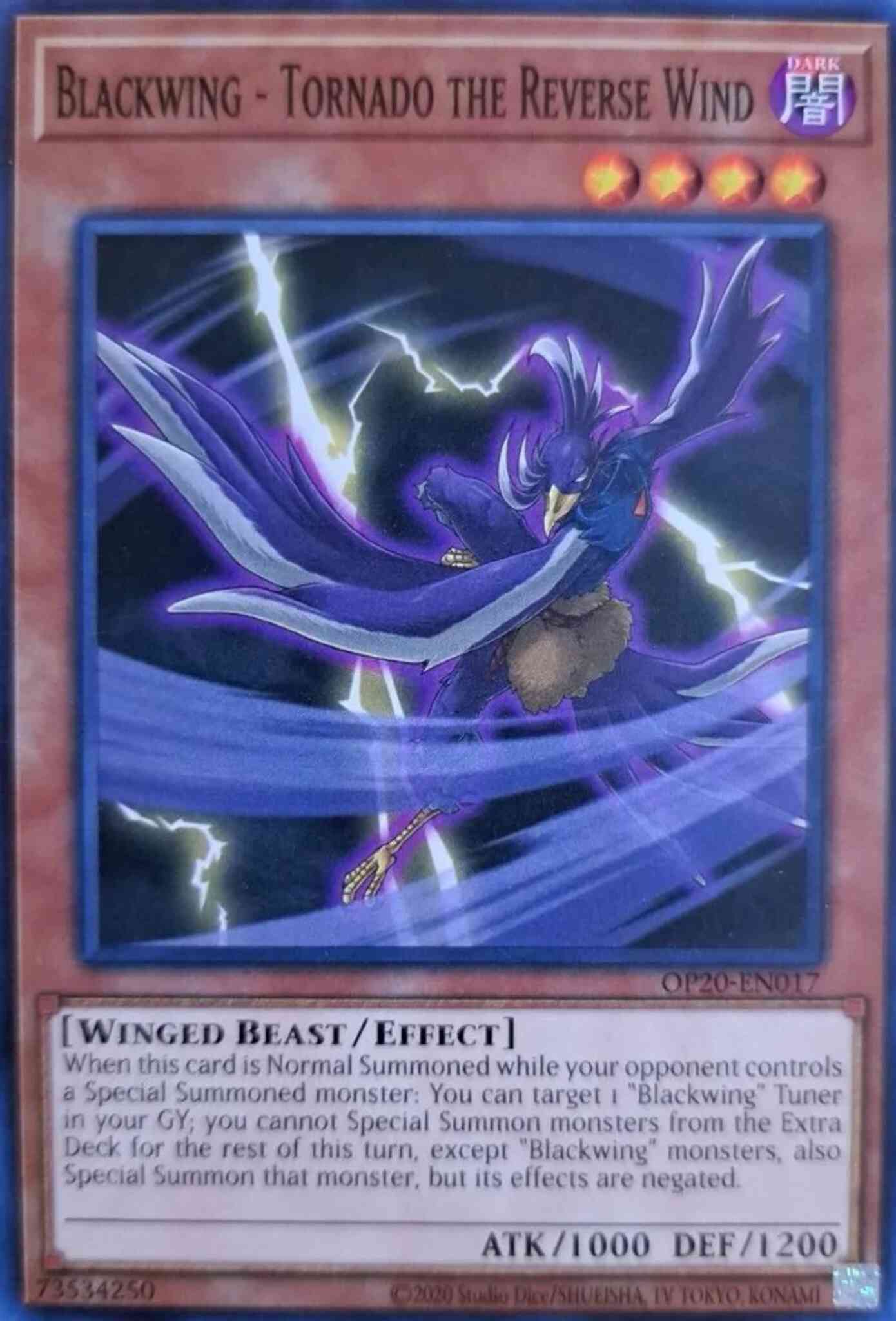 Blackwing - Tornado the Reverse Wind - OP20-EN017 - Common - Unlimited
