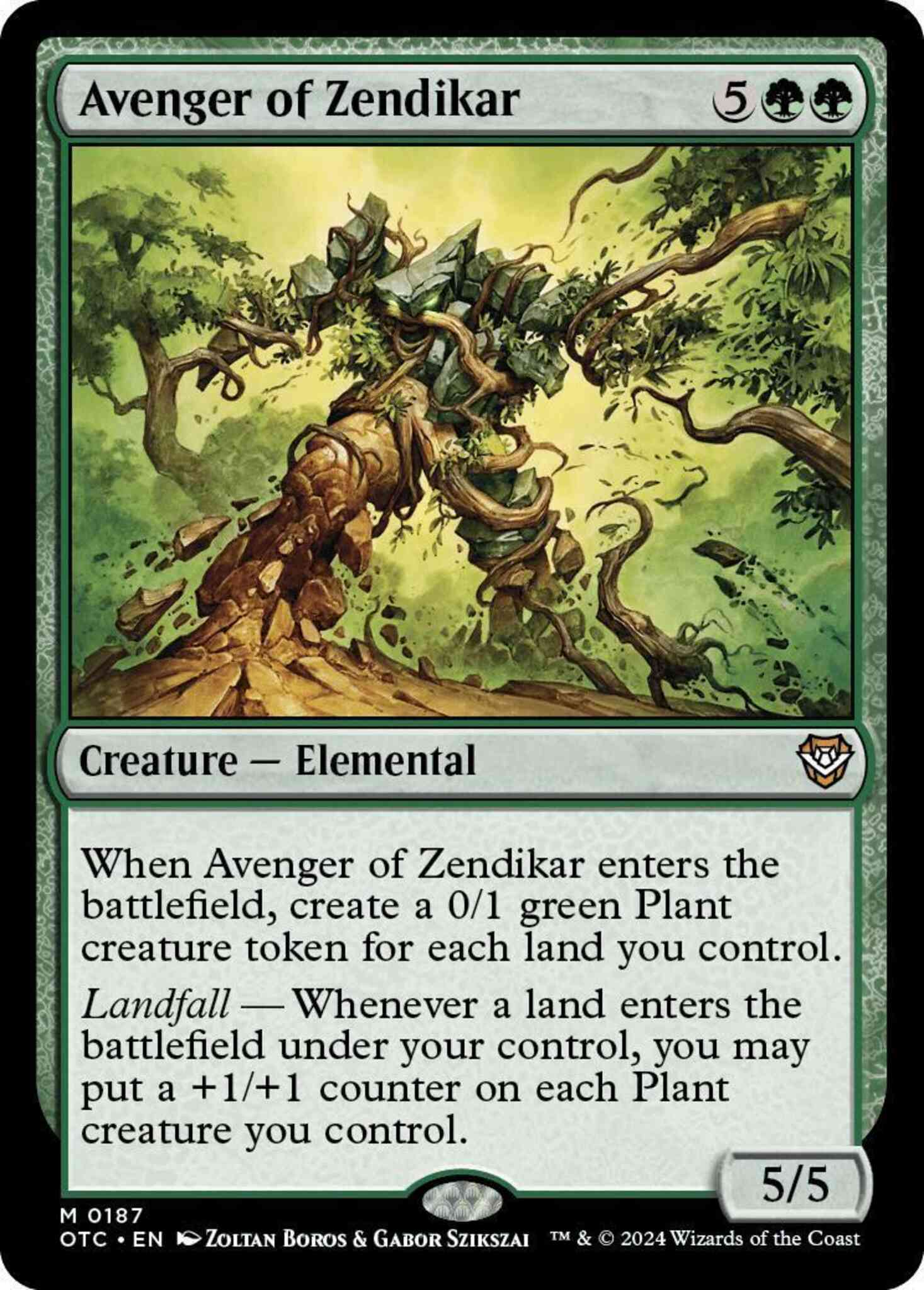 Avenger of Zendikar [187] [Outlaws of Thunder Junction: Commander] [Non-Foil]