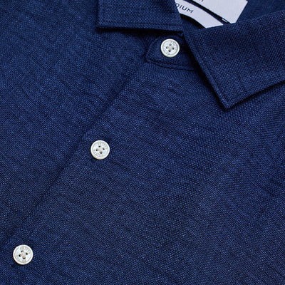 Navy Textured Shirt