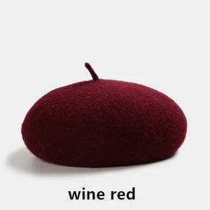 Woolen Soft Felt Beret Hats