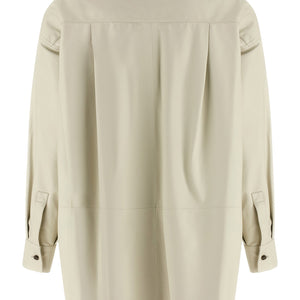 Yves Salomon Leather Shirt