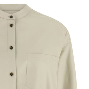 Yves Salomon Leather Shirt