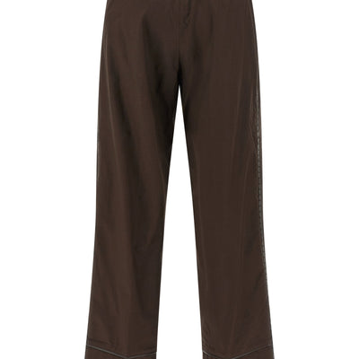Yves Salomon Leather Insert Pants