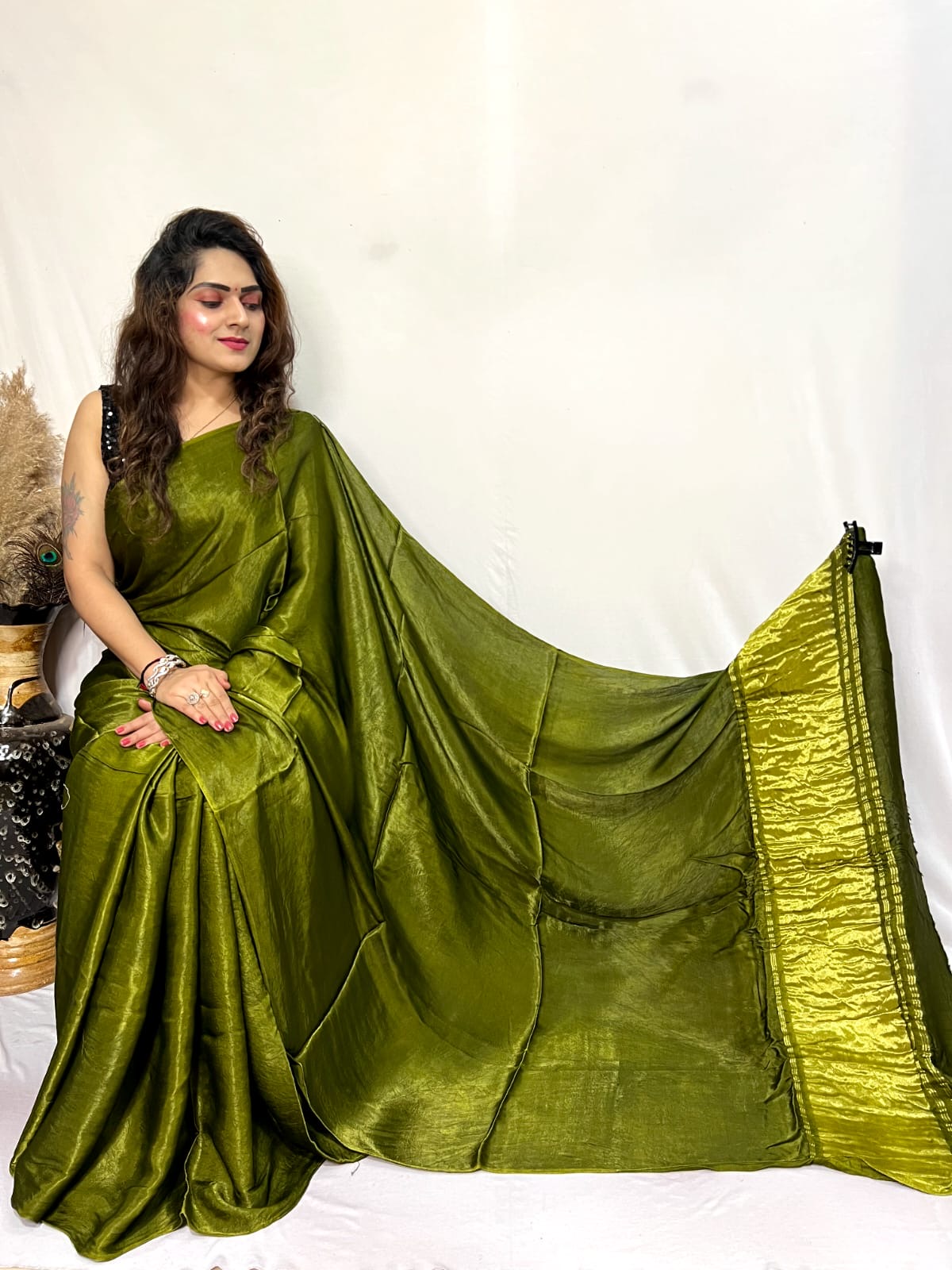 Modal Silk Lagdi Zari Pallu Saree