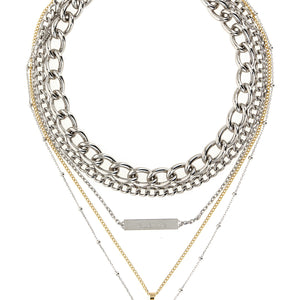 Paco Rabanne Collier 5 Rangs Necklace