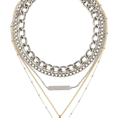 Paco Rabanne Collier 5 Rangs Necklace