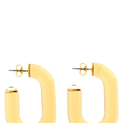 Paco Rabanne Bo Resine Earrings With Crystal Detail