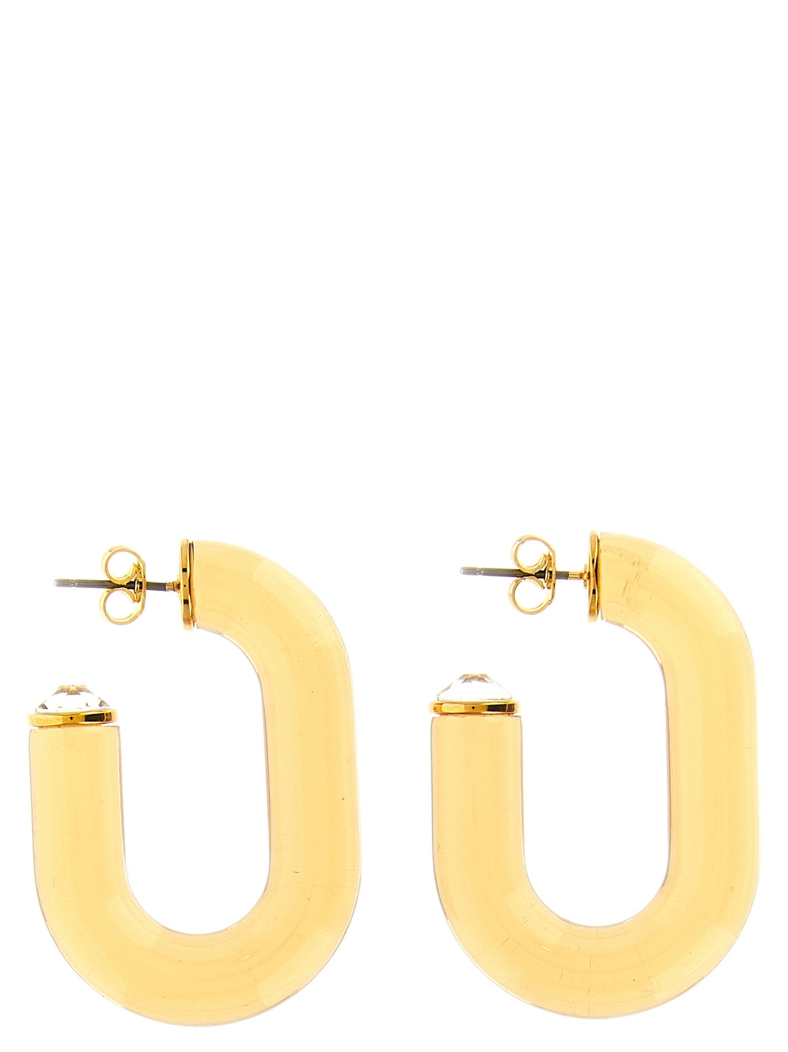 Paco Rabanne Bo Resine Earrings With Crystal Detail