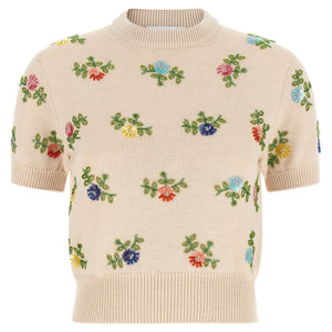 Paco Rabanne Sweater With Beads Embroidery