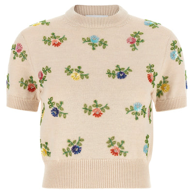 Paco Rabanne Sweater With Beads Embroidery