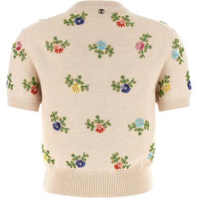 Paco Rabanne Sweater With Beads Embroidery