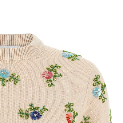 Paco Rabanne Sweater With Beads Embroidery