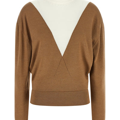 Paco Rabanne Sweater With Perforated Intarsia