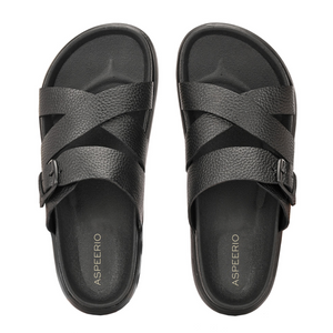 Comet Leather Slippers by Aspeerio