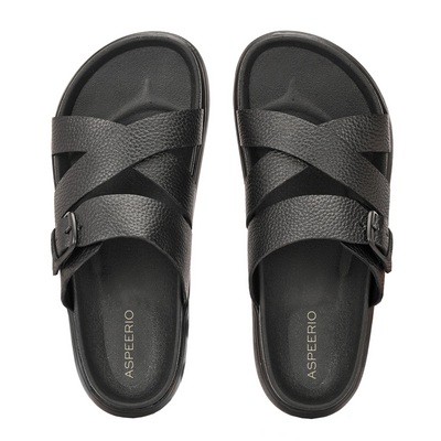 Comet Leather Slippers by Aspeerio