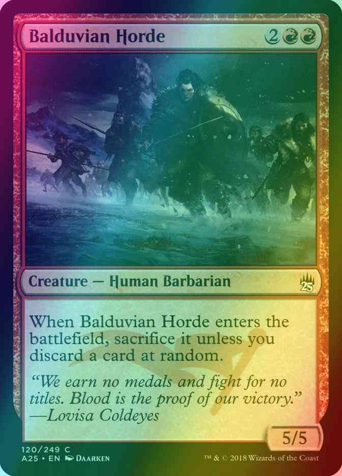Balduvian Horde [120] [Masters 25] [Foil]