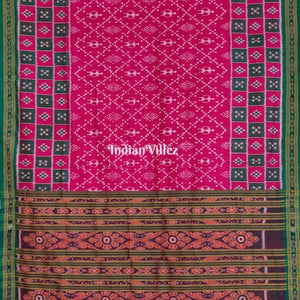 Pink Tribal With Border Pasapali Khandua Silk Saree