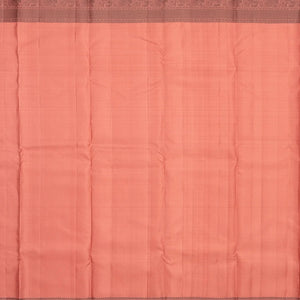 Dusty Pink Handloom Kanchipuram Silk Saree With Annam Buttas